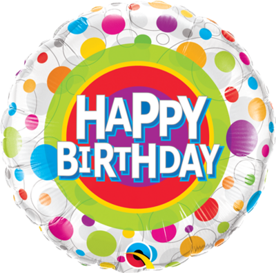 Happy Birthday - Colourful Dots