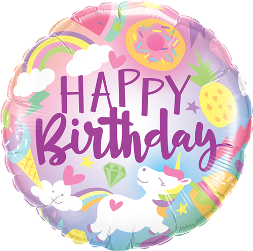 Happy Birthday -  Unicorn fun