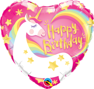 Happy Birthday - Unicorn Heart