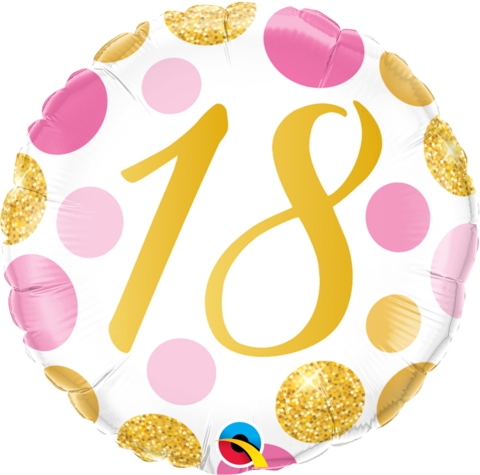 Happy 18th Birthday Pink &amp; Gold