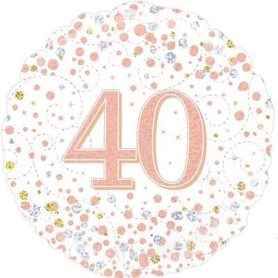 Happy 40th Birthday Champagne Fizz