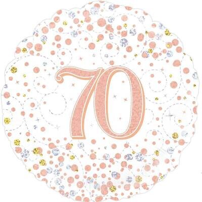 Happy 70th Birthday Champagne Fizz