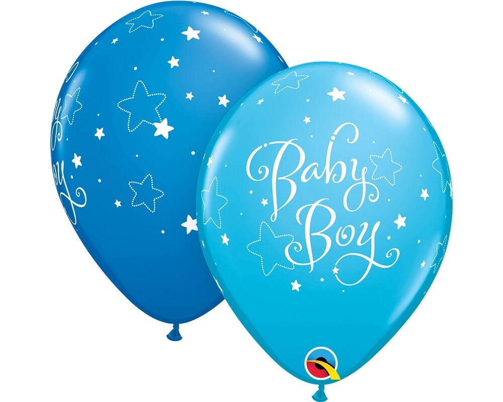 Baby Boy Balloon Bouquet Blue #1