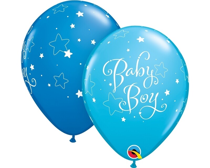 Baby Boy Balloon Bouquet Blue #1