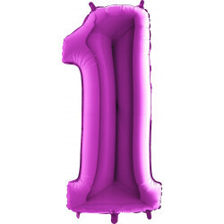40&quot; Purple foil number 1
