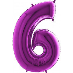 40&quot; Purple foil number 6