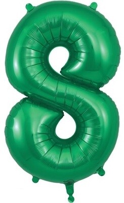 34&quot; Green foil number 8