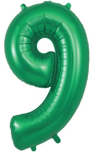 34&quot; Green foil number 9