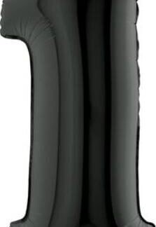 40&quot; Black foil number 1