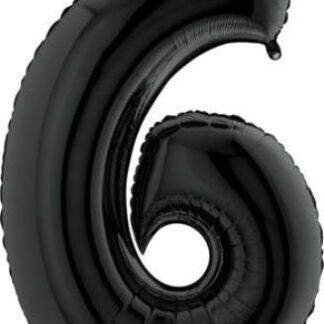 40&quot; Black foil number 6