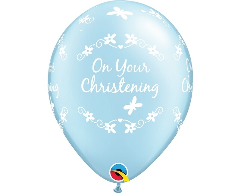 Blue Christening Balloon Bouquet