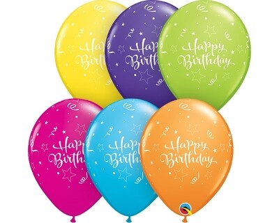 Happy Birthday Balloon Bouquet (Stars)