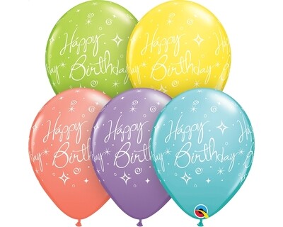 Happy Birthday Balloon Bouquet (Sparkles)