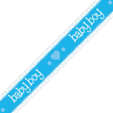 Baby Boy Banner Blue