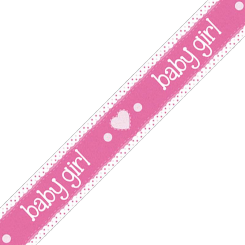 Baby Girl Banner Pink