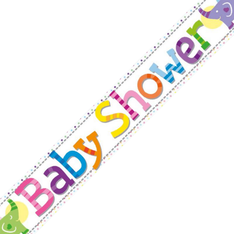 Baby Shower Banner Elephants