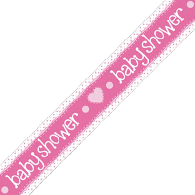 Baby Shower Banner Pink