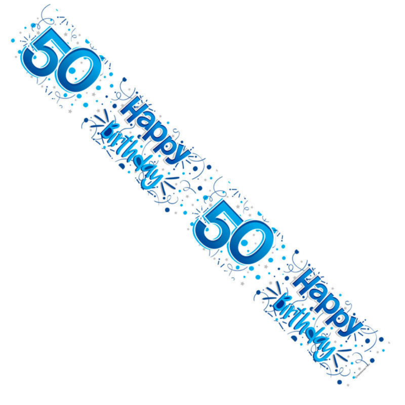 Happy 50th Birthday Banner
