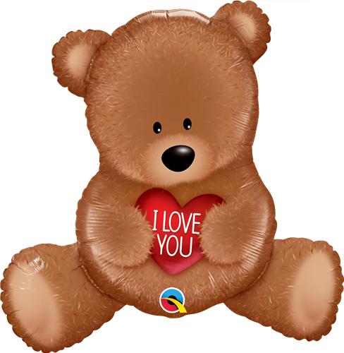 Valentine bear balloon