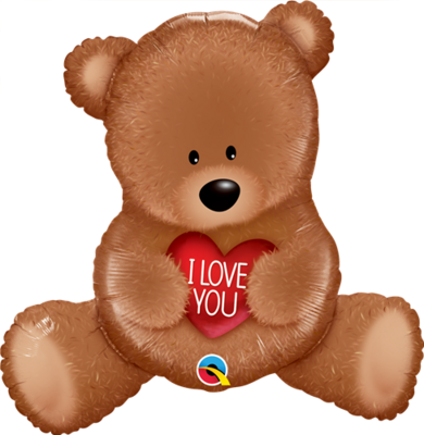 Valentine bear balloon