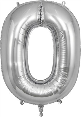 34&quot; Silver Numbers