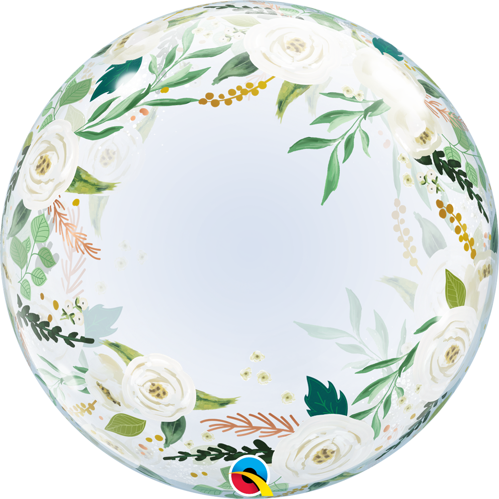 Floral - Personalised 24&quot; bubble balloon