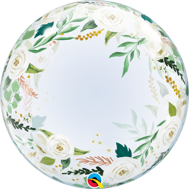 Floral - Personalised 24&quot; bubble balloon