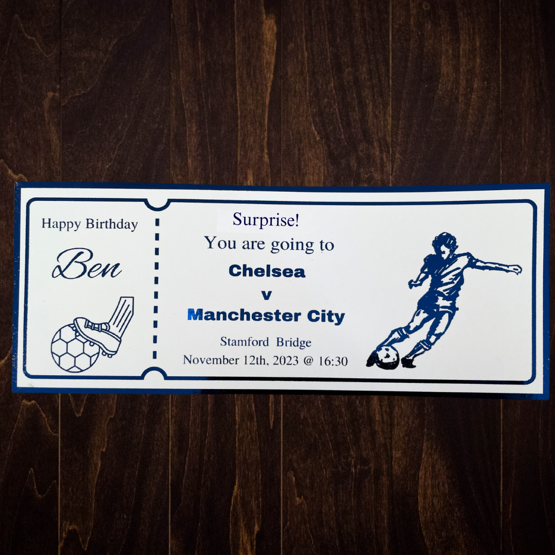 Sport Event - personalised ticket