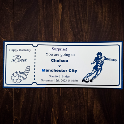Sport Event - personalised ticket