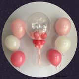 Personalised bubble balloon and matching balloon arrangements - Set G