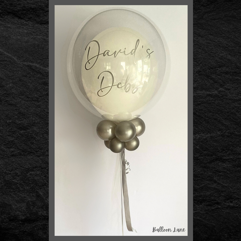 Personalised bubble balloon - Option 4