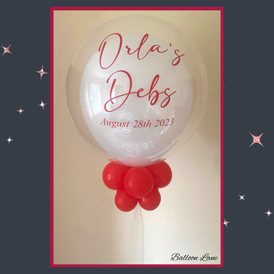 Personalised bubble balloon - Option 5