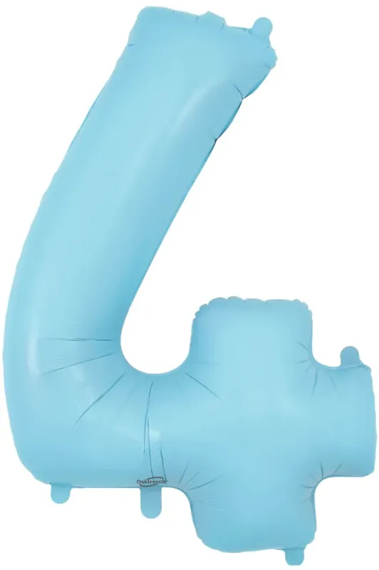34&quot; Light Blue foil number 4