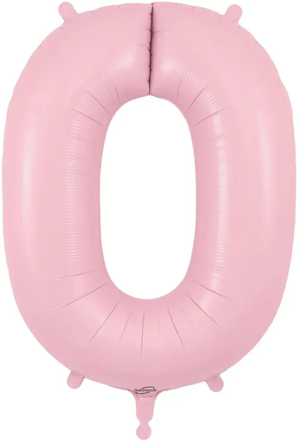 34&quot; Light Pink foil number 0