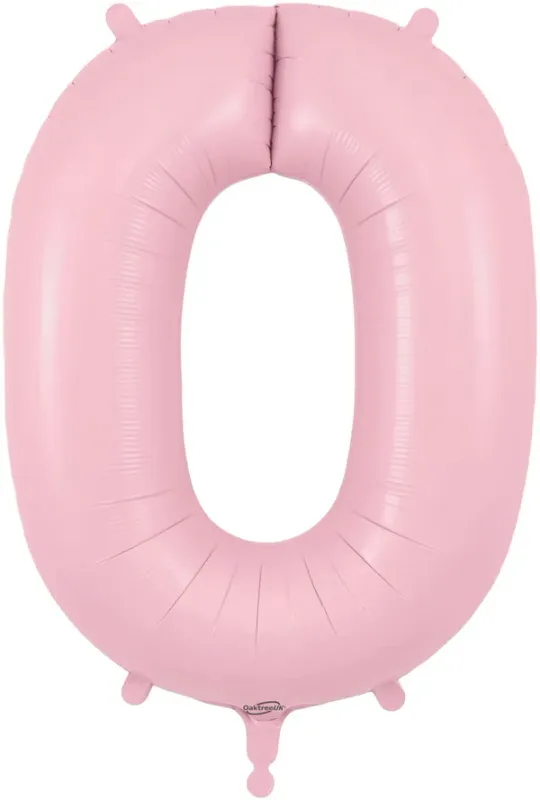 34&quot; Light Pink foil number 0