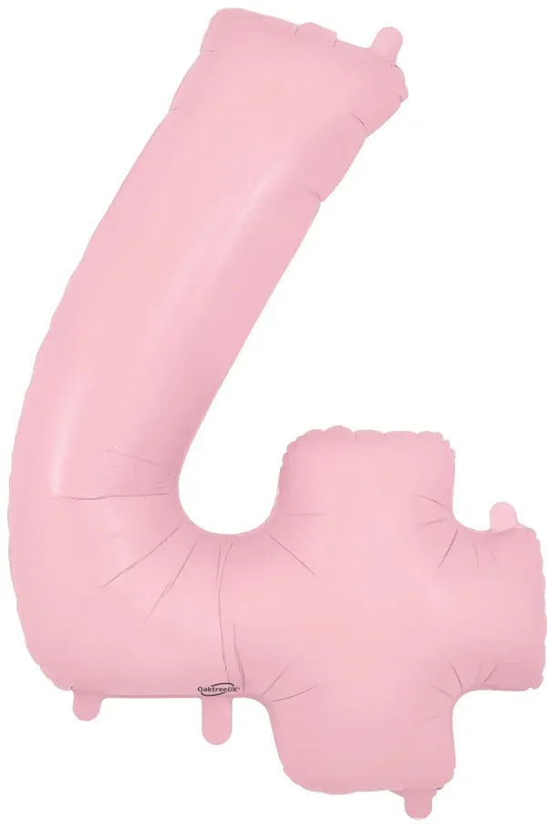 34&quot; Light Pink foil number 4