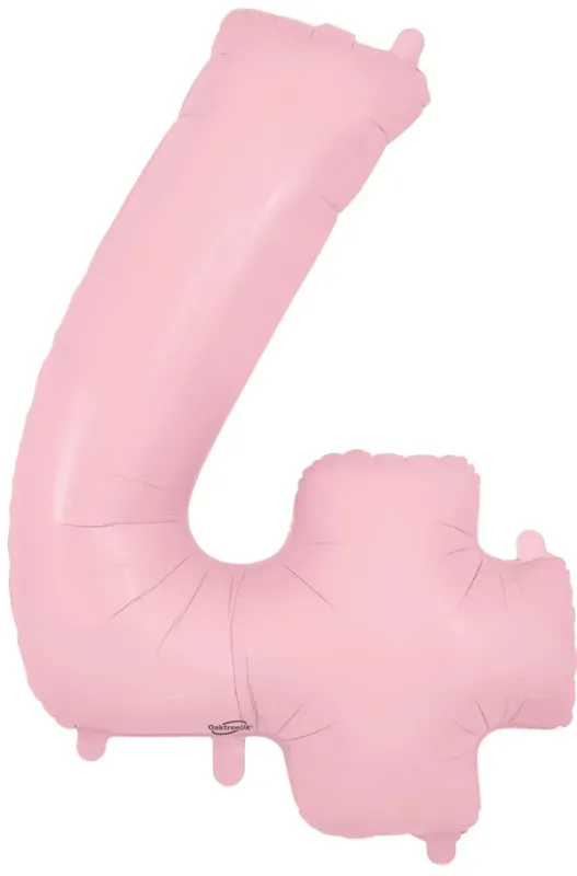 34&quot; Light Pink foil number 4