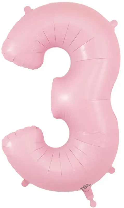 34&quot; Light Pink foil number 3