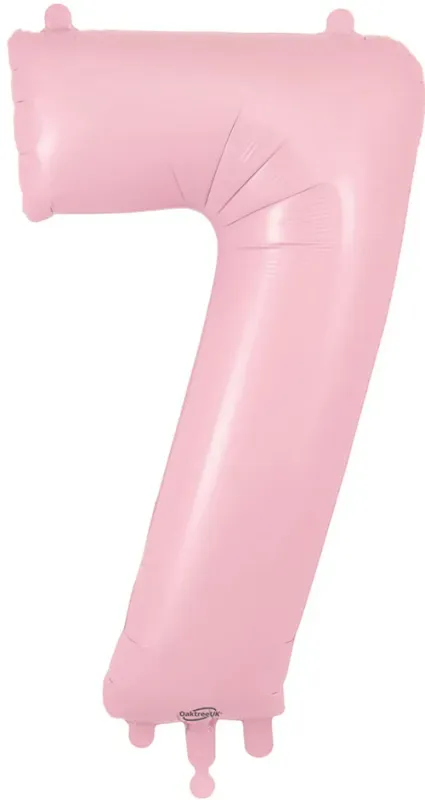 34&quot; Light Pink foil number 7