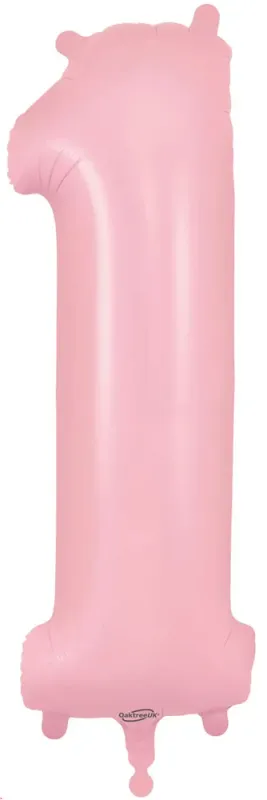34&quot; Light Pink foil number 1