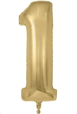 34&quot; Gold Silk foil number 1