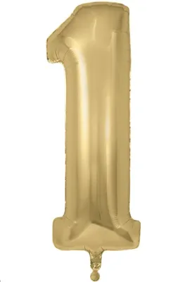 34&quot; Gold Silk foil number 1