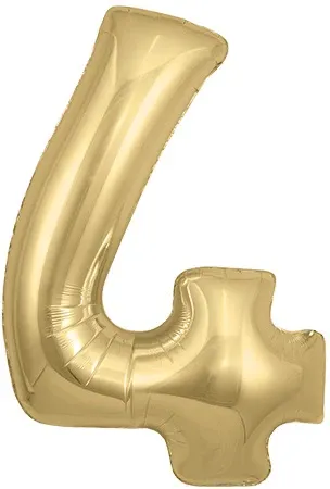 34&quot; Gold Silk foil number 4