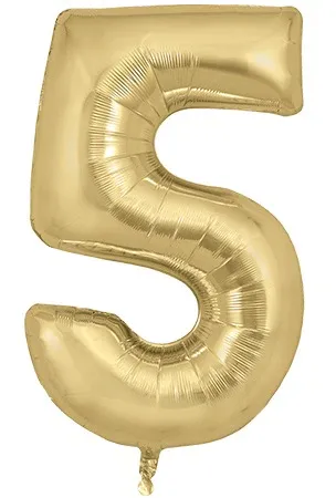 34&quot; Gold Silk foil number 5
