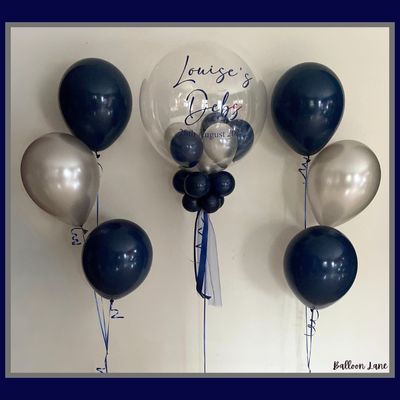 Personalised bubble balloon and matching balloon arrangements - Option 30