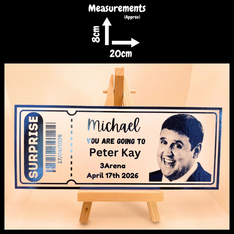 Concert/Theatre - personalised ticket