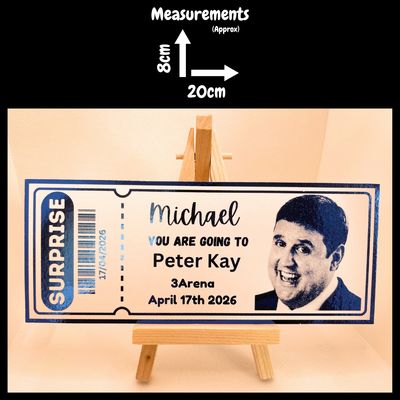 Concert/Theatre - personalised ticket