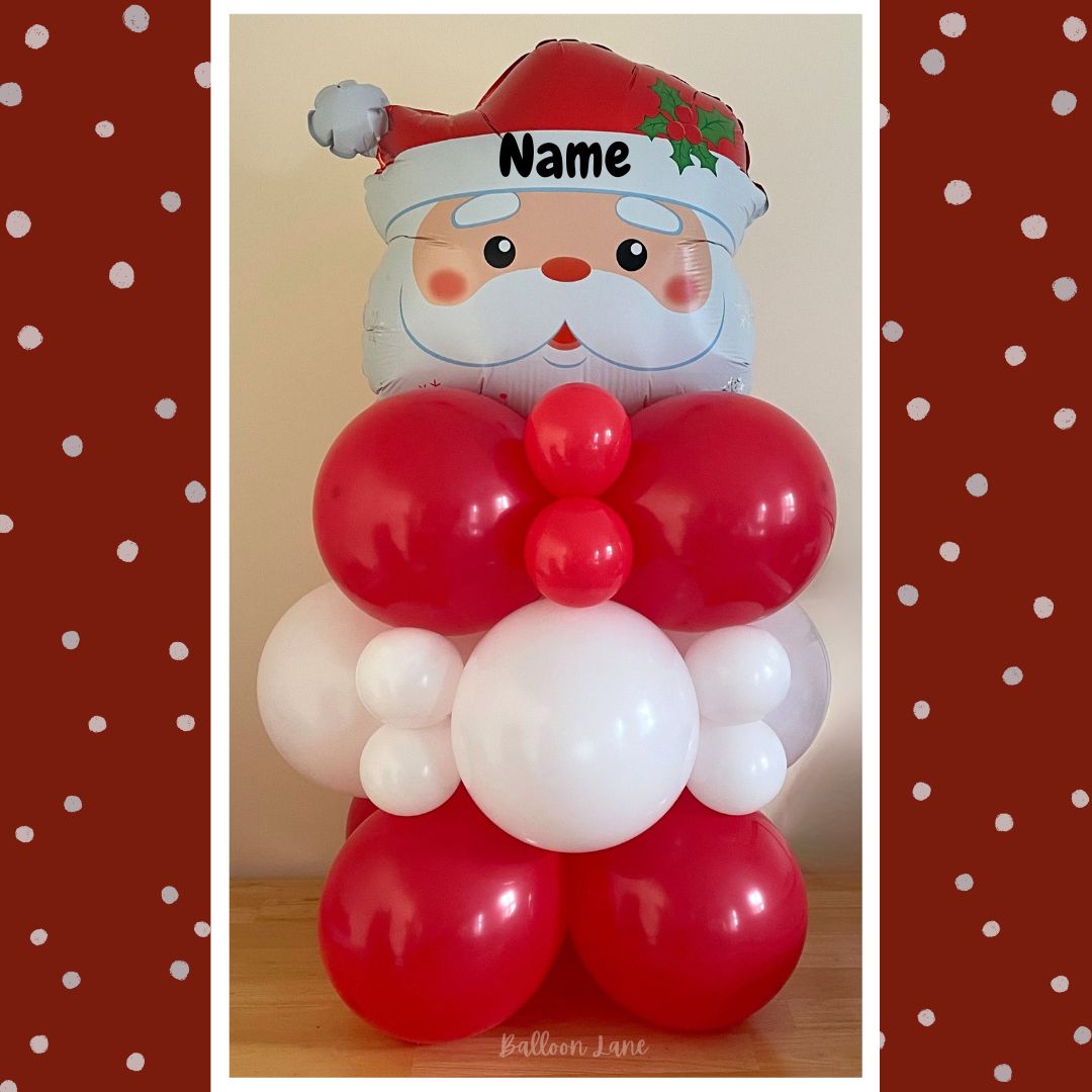 Personalised Santa Balloon stack