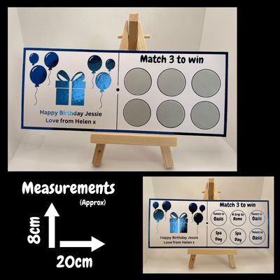 Personalised Foil Scratch Card - General Gift