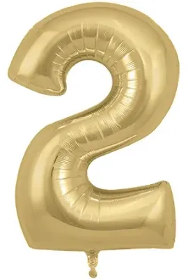 34" Gold Silk foil number 2